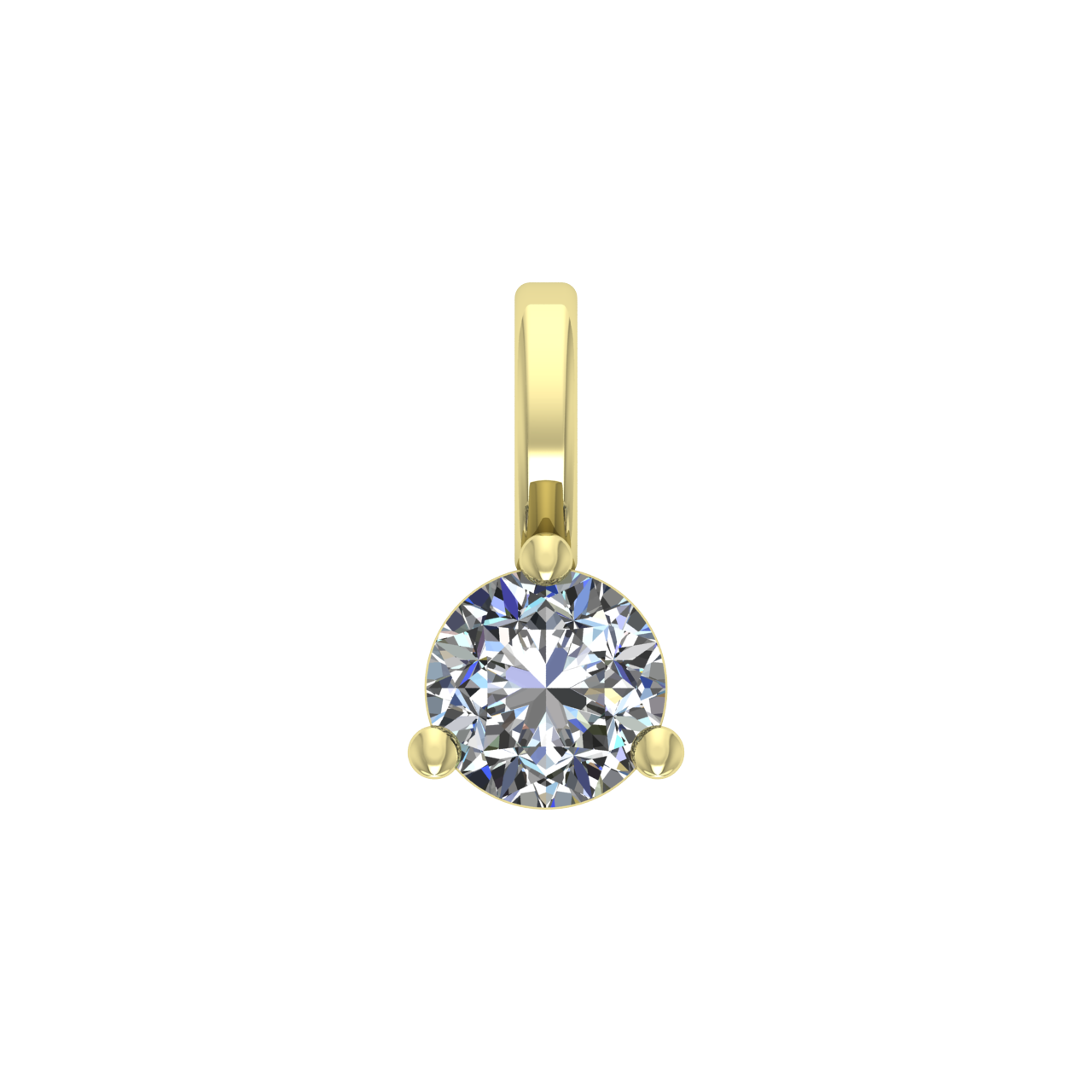 SOLITAIRE DIAMONDS 3.10mm ROUND PENDANT